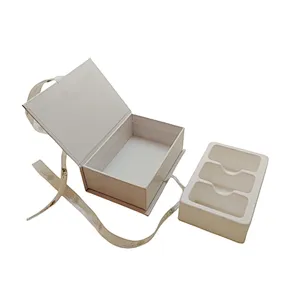 Chinese Manufacturer Wholesale Printed Paper Gift Box with Ribbon